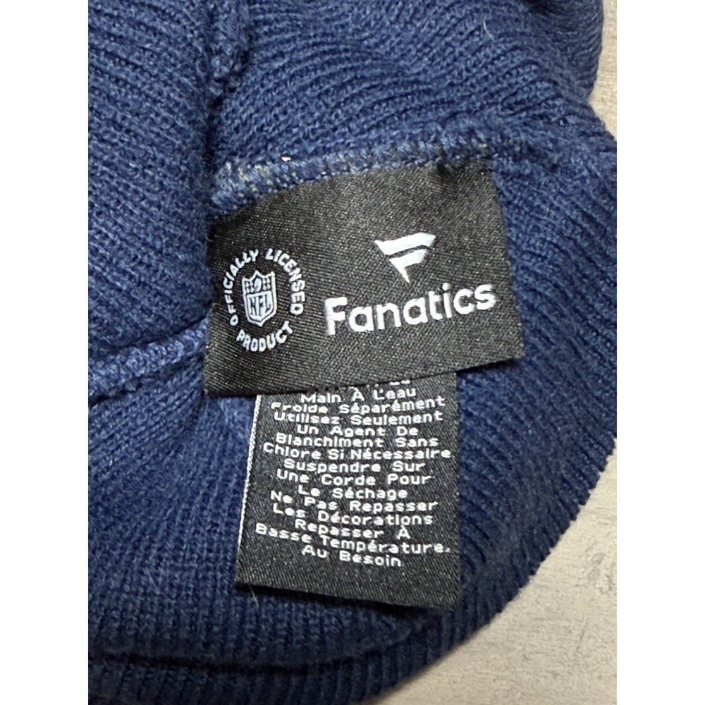 Seattle Seahawks New Era Pom Beanie Winter Knit Hat Stocking Cap Men NFL Blue - Picture 3 of 5